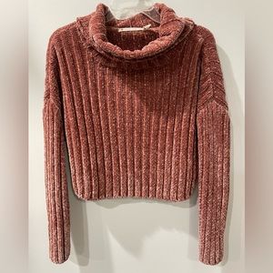 Chelsea and Violet Crop Turtleneck Sweater